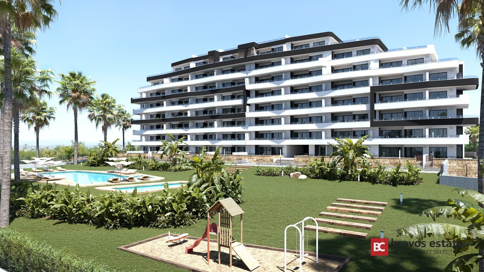 Новые апартаменты, 2 спальни в Сан-Мигель-де-Салинас 1