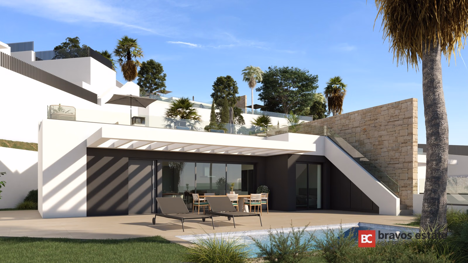 La Cotoveta — villas de una planta con piscina en Mutxamel - 5
