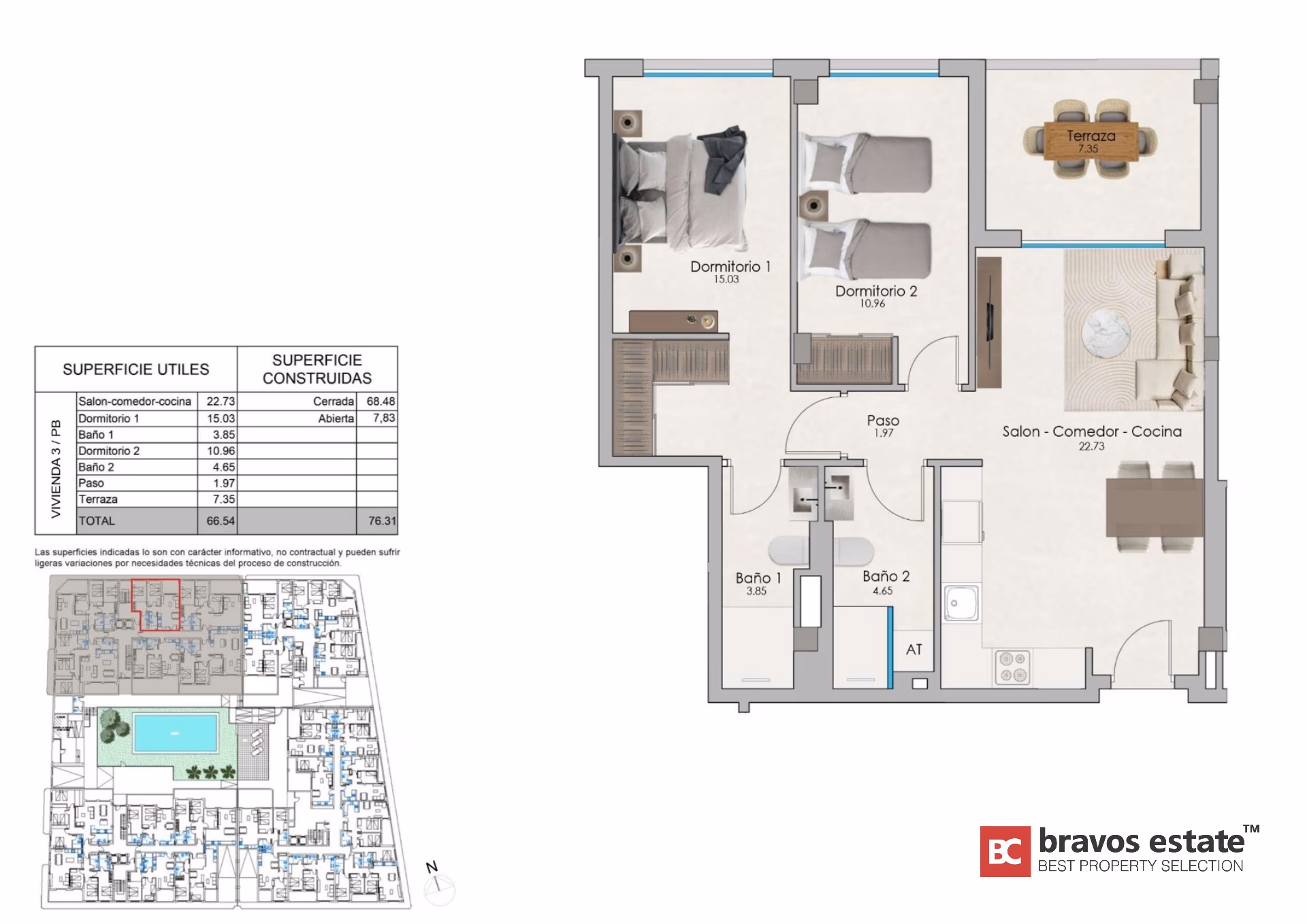 2-Bedroom Apartments in Santa Pola, 700 m from the Sea - 6