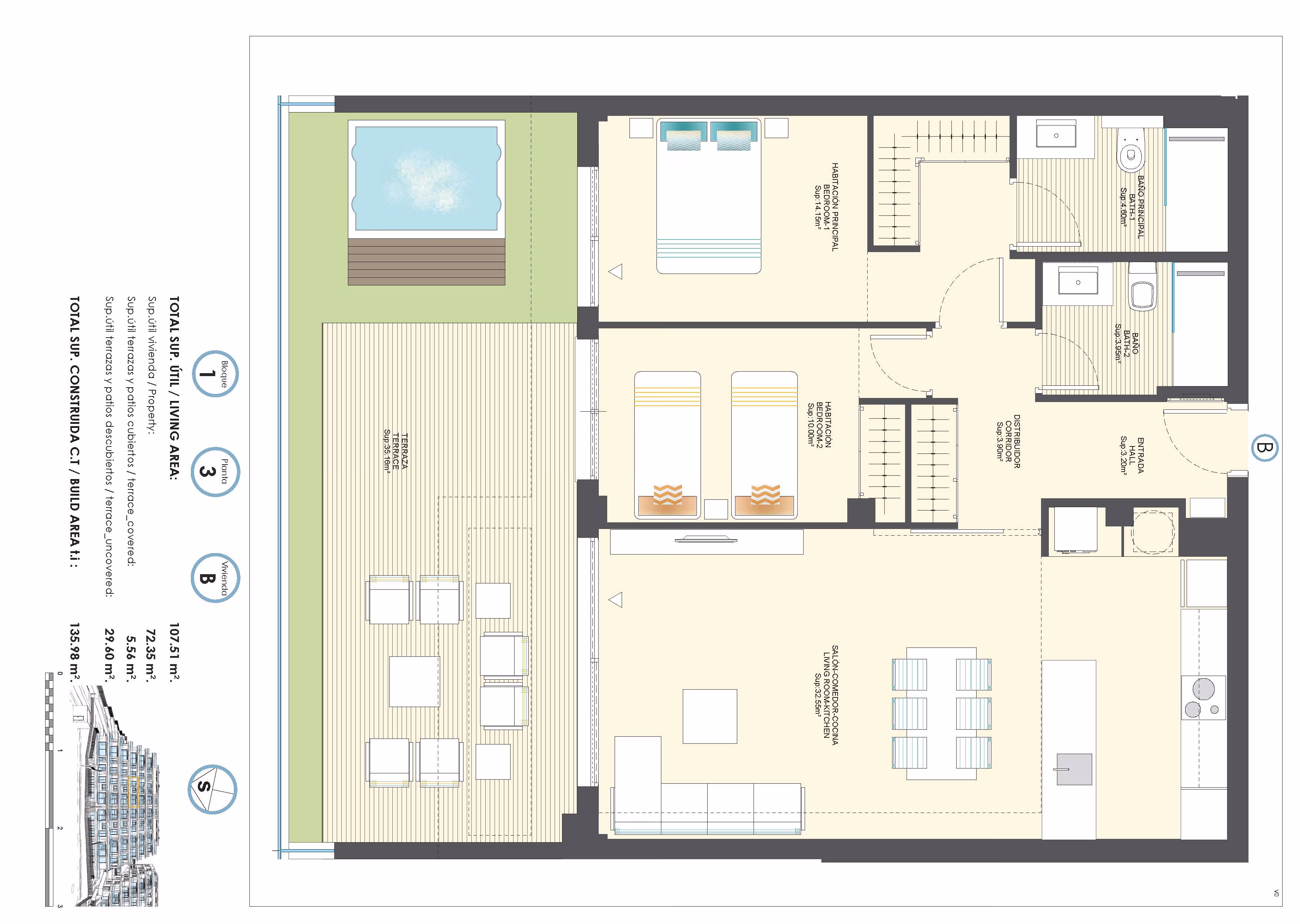 Spacious 2-Bedroom Apartment in Finestrat · 135 m² - 14