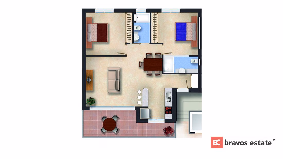 Апартаменты рядом с морем, 2 спальни в Ареналес-дель-Соль · 85 m² - 14