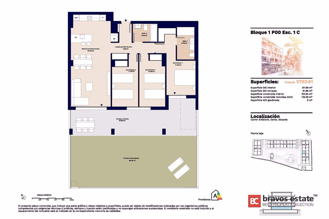 Apartamento de 3 Dormitorios cerca del Centro y la Playa de Denia - 14