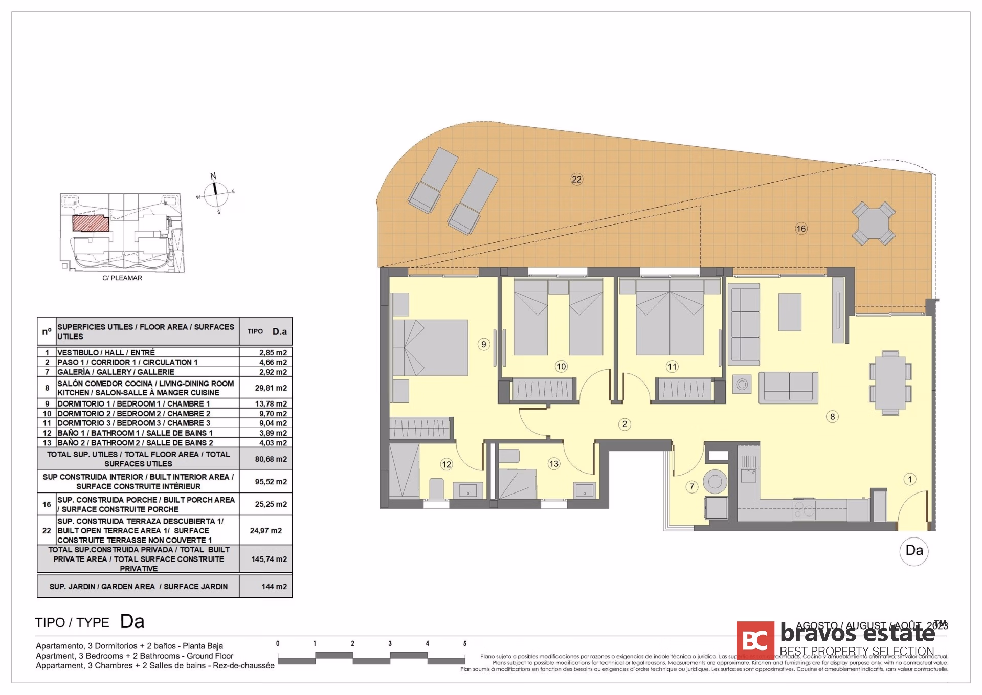 Apartamento Cerca del Mar de 3 Dormitorios en Punta Prima - 19