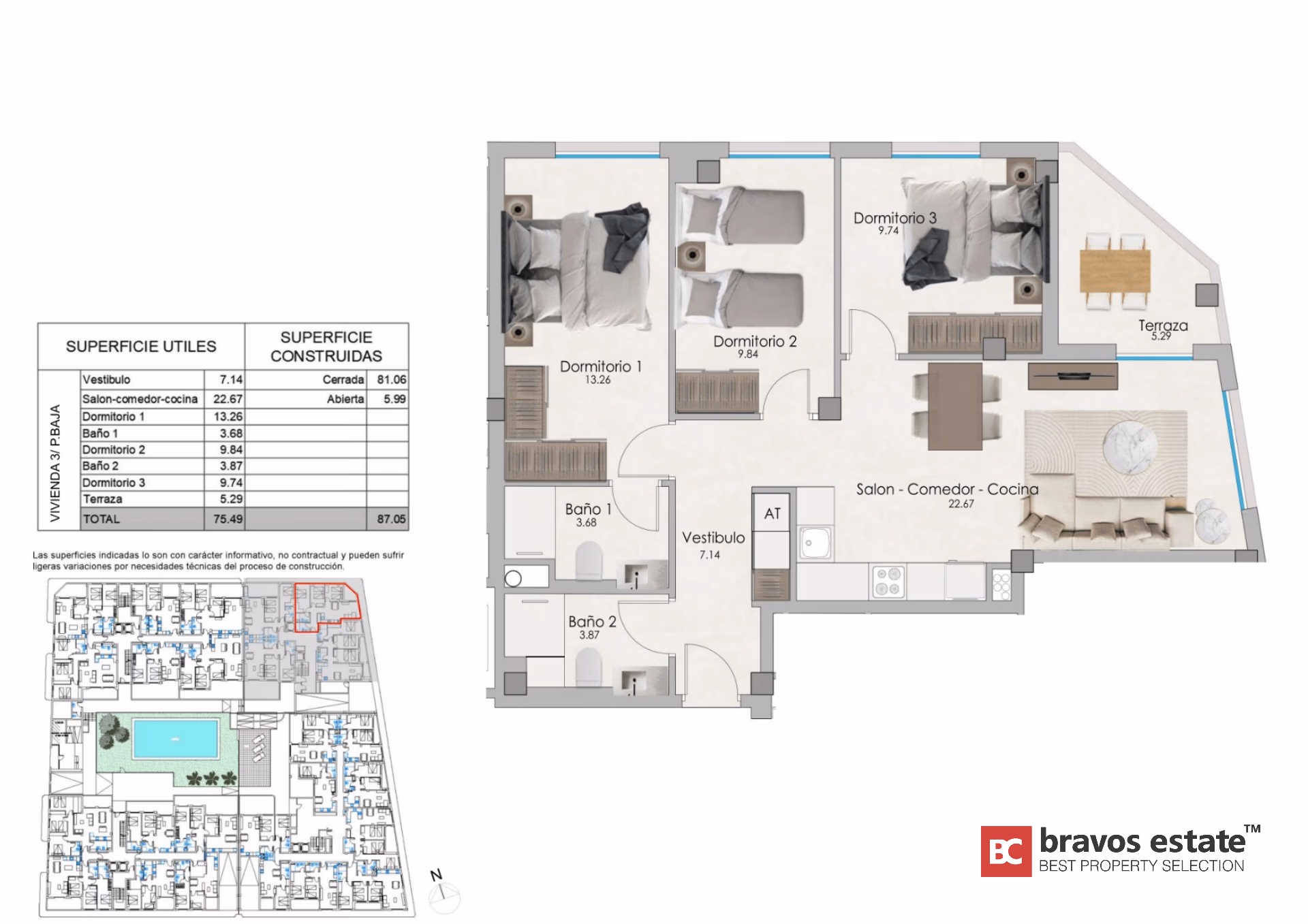 Family 3-Bedroom Apartments in Santa Pola near the Marina - 7