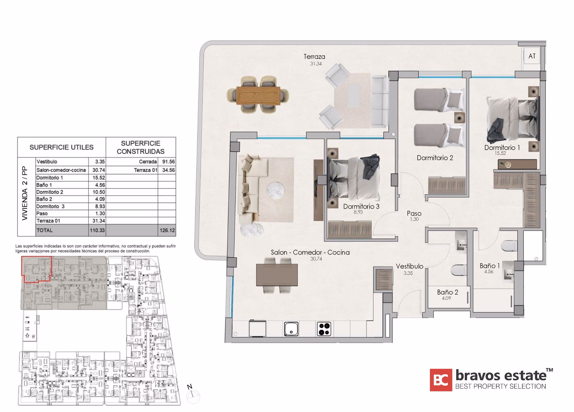 Family 3-Bedroom Apartments in Santa Pola near the Marina - 8