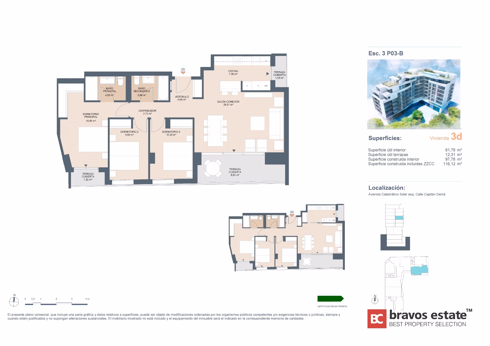 Apartamento de Obra Nueva de 3 Dormitorios en Alicante - 13