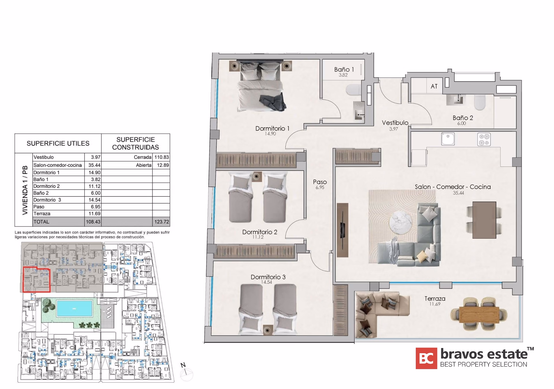 Family 3-Bedroom Apartments in Santa Pola near the Marina - 6