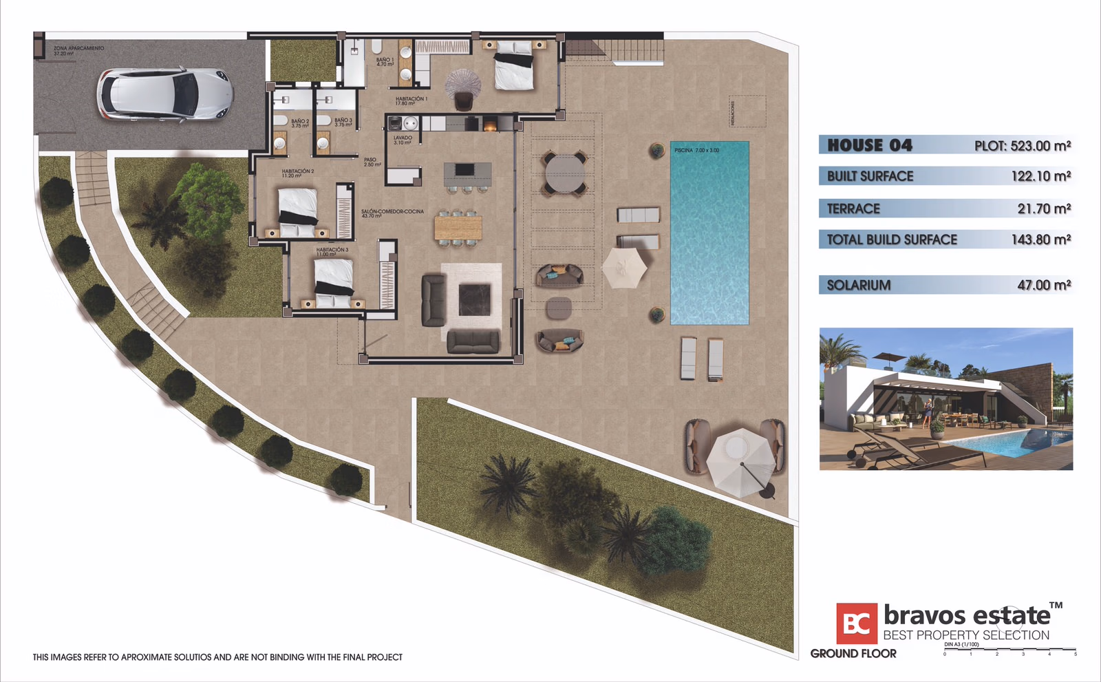 La Cotoveta — villas de una planta con piscina en Mutxamel - 17