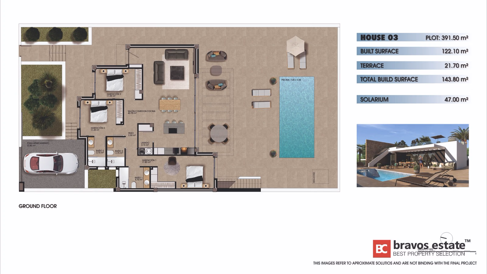 La Cotoveta — villas de una planta con piscina en Mutxamel - 15