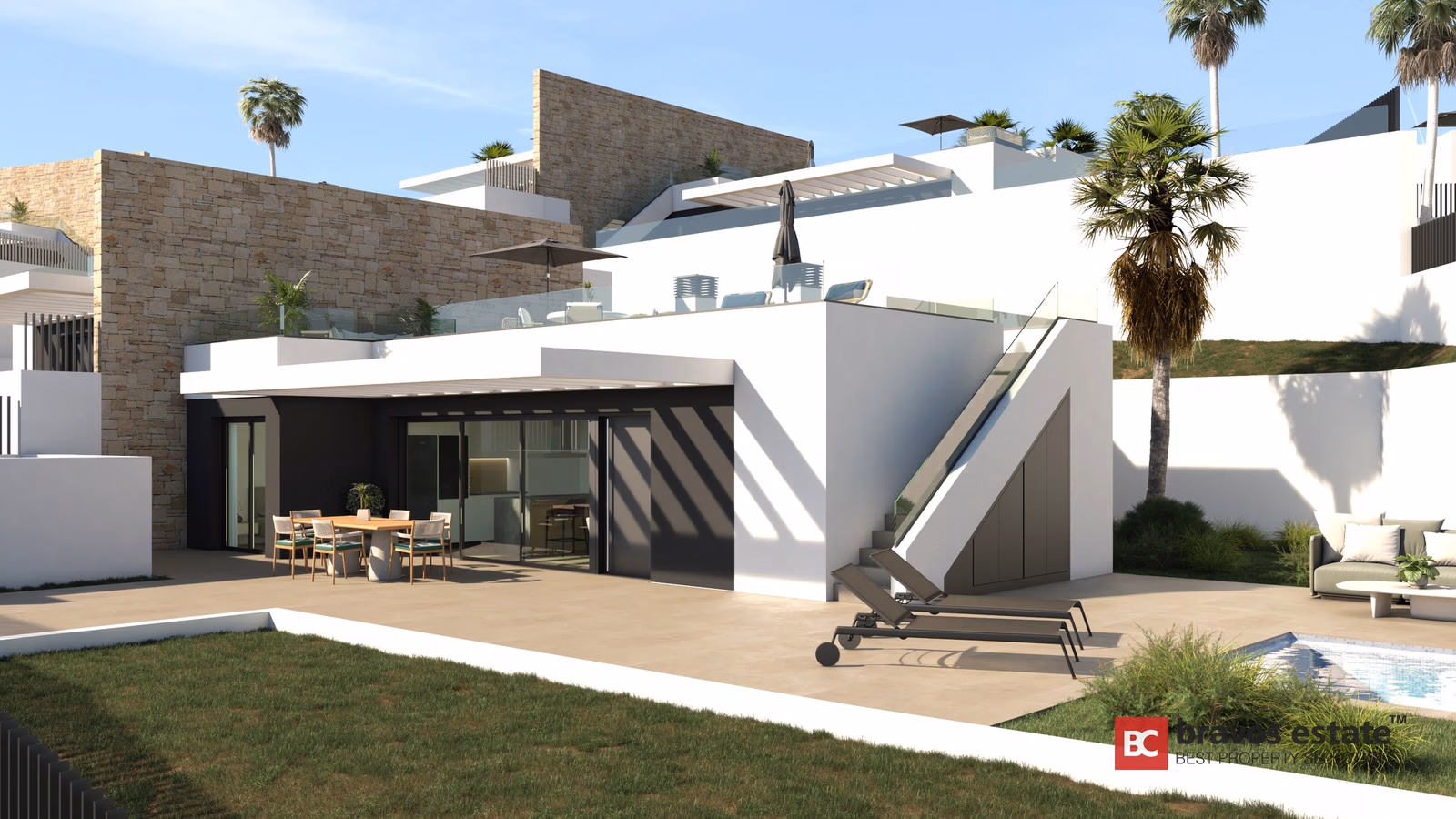 La Cotoveta — villas de una planta con piscina en Mutxamel - 2