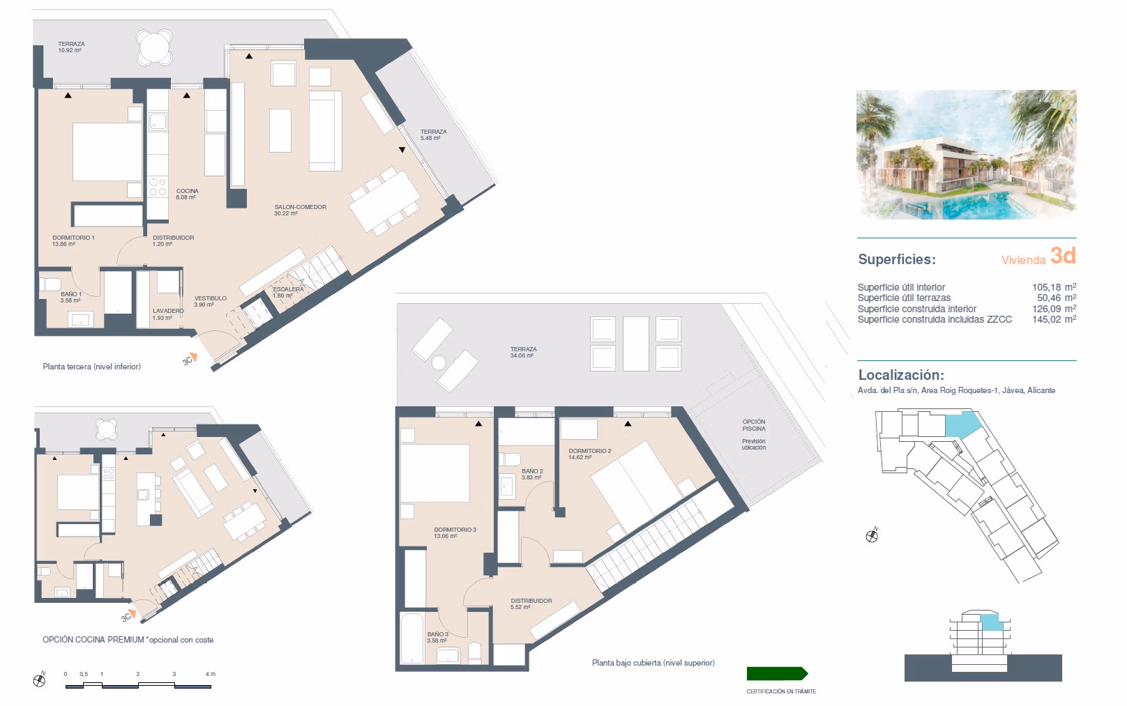 Beachside 3-Bedroom Apartment in Javea - 17