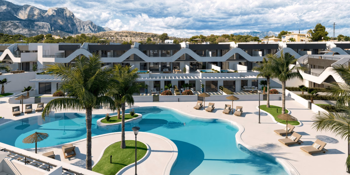 Alfaz Essence — Apartamentos de 2 y 3 dormitorios con piscinas tipo laguna en L'Alfàs del Pi 1