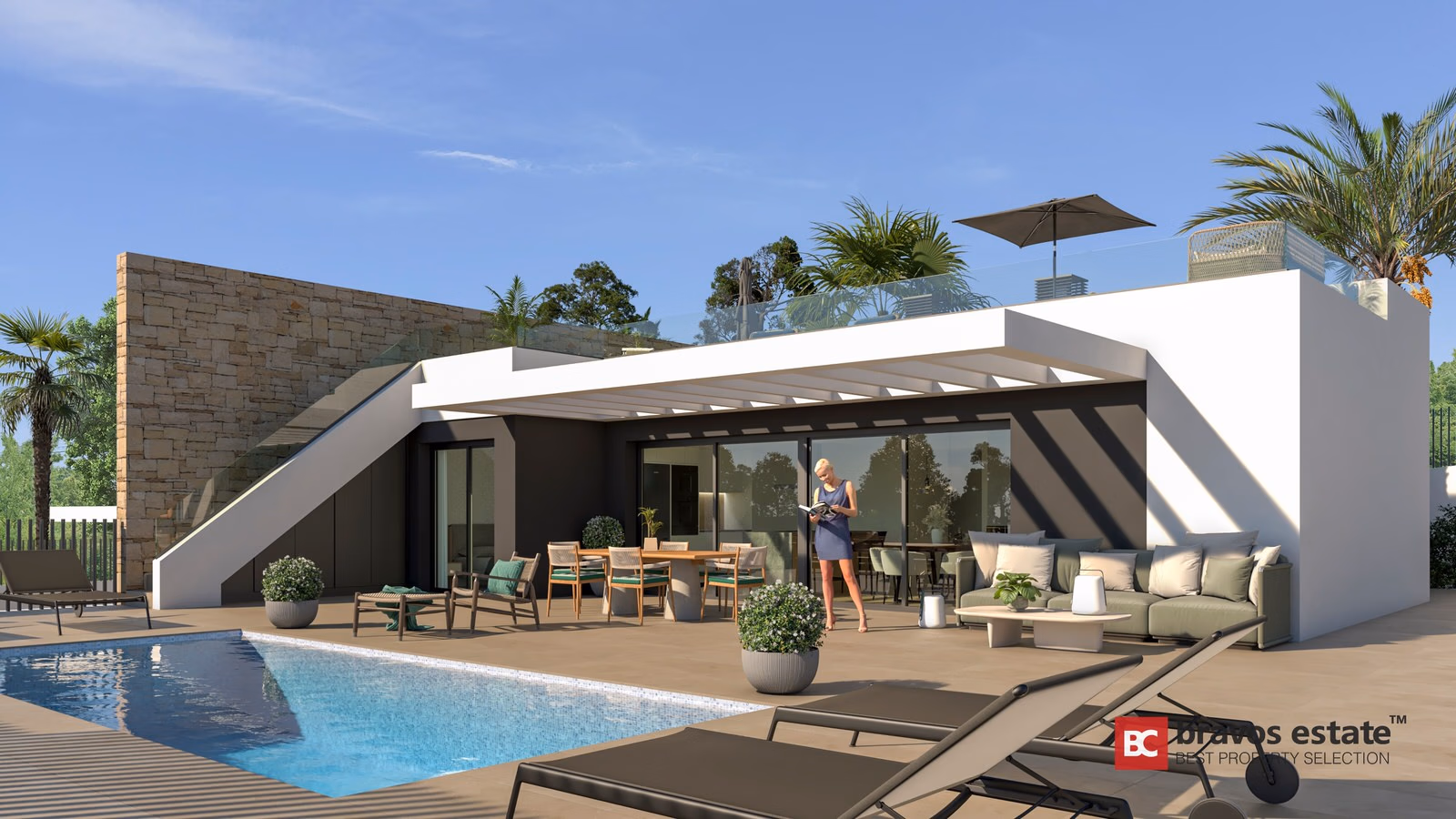 La Cotoveta — villas de una planta con piscina en Mutxamel - 1