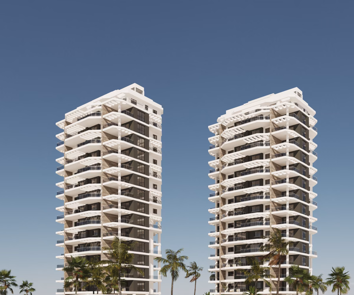 JADE 2 — Apartments in Two Towers by Cantal Roig Beach, Calpe 1