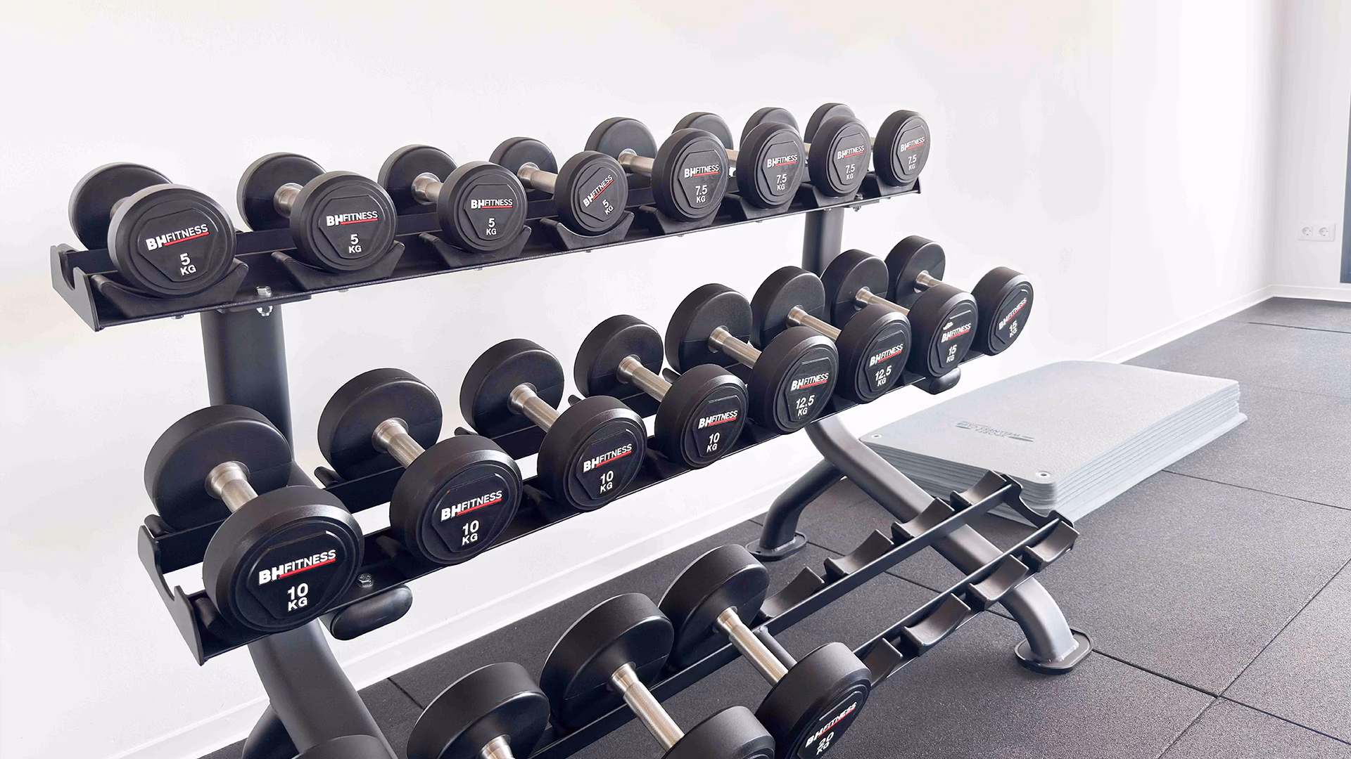 Zona de peso libre del gimnasio