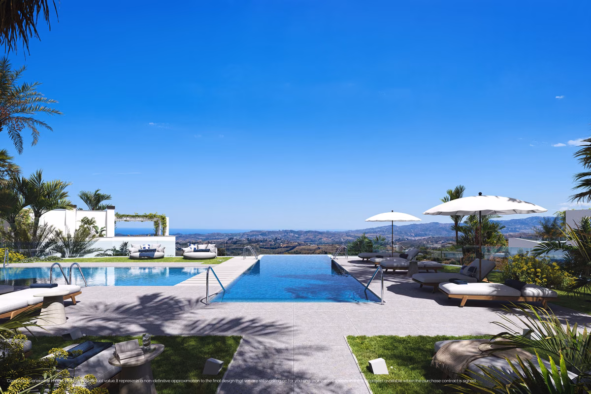 Mijas Seaviews I — 2 and 3-Bedroom Apartments and a Penthouse below Mijas Pueblo 1