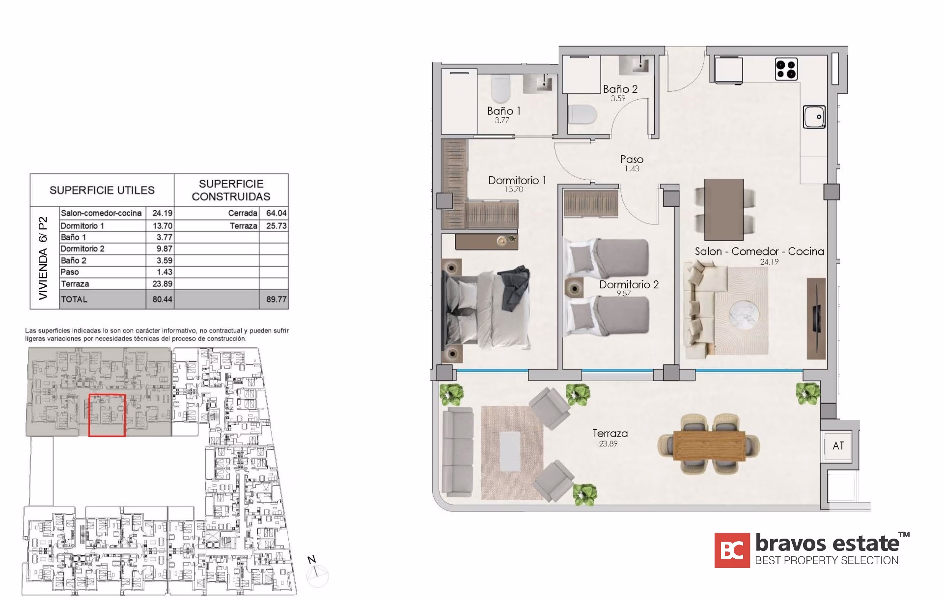2-Bedroom Apartments in Santa Pola, 700 m from the Sea - 7