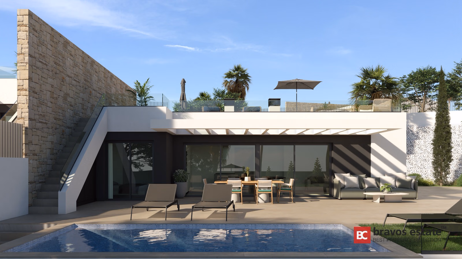 La Cotoveta — villas de una planta con piscina en Mutxamel - 3